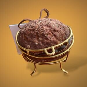 Natural Geode Box Crystal And Stone Metal Trinket Ring Box Rockhound Geologist